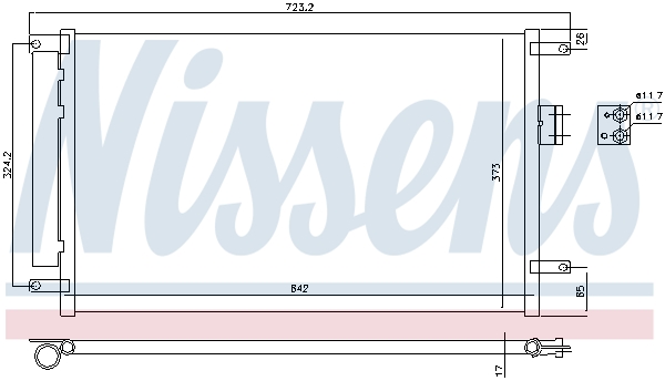 Nissens Airco condensor 940424