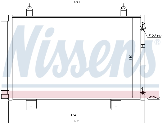 Nissens Airco condensor 940434