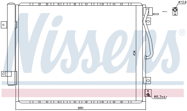 Nissens Airco condensor 940436