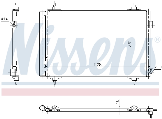 Nissens Airco condensor 940438