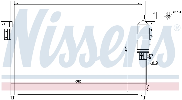Nissens Airco condensor 940445