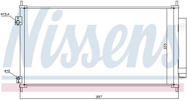 Nissens Airco condensor 940448