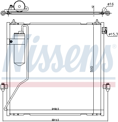 Nissens Airco condensor 940472