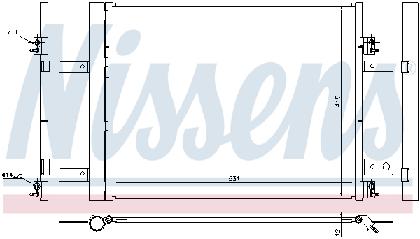Nissens Airco condensor 940480