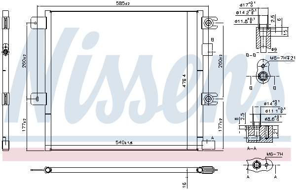 Nissens Airco condensor 940494