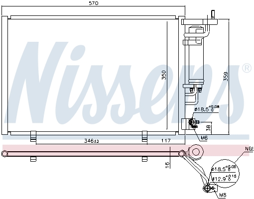 Nissens Airco condensor 940500