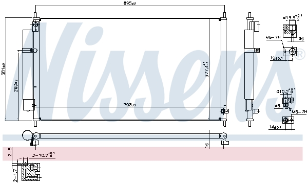 Nissens Airco condensor 940502