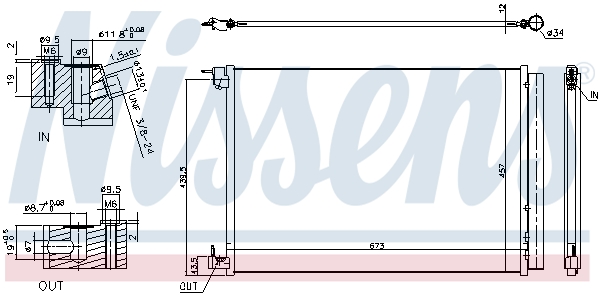 Nissens Airco condensor 940519