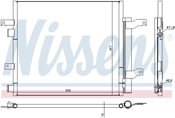 Nissens Airco condensor 940536