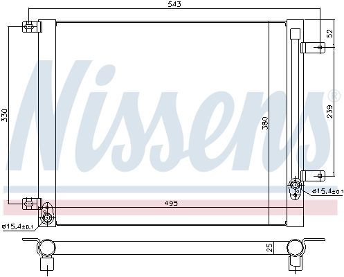 Nissens Airco condensor 940542