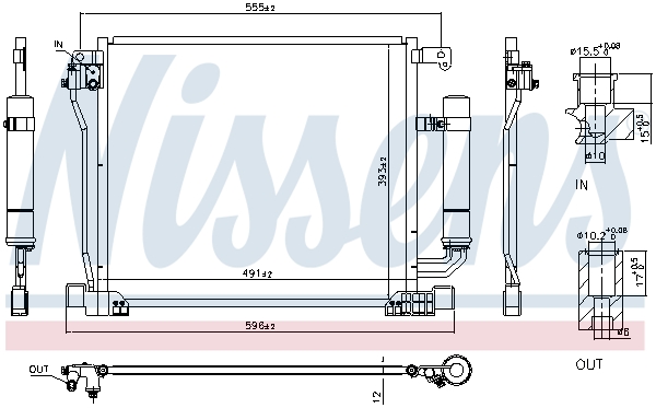 Nissens Airco condensor 940555