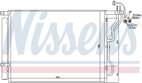 Nissens Airco condensor 940563