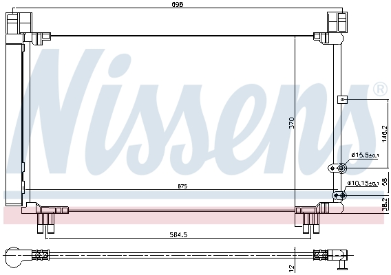 Nissens Airco condensor 940572