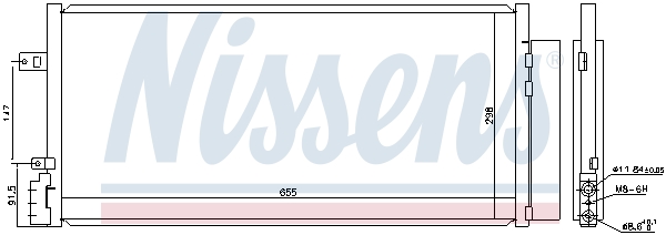 Nissens Airco condensor 940581