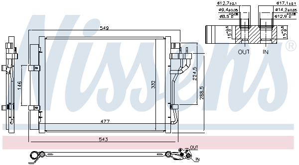 Nissens Airco condensor 940592