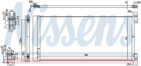Nissens Airco condensor 940596