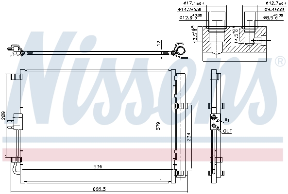 Nissens Airco condensor 940598