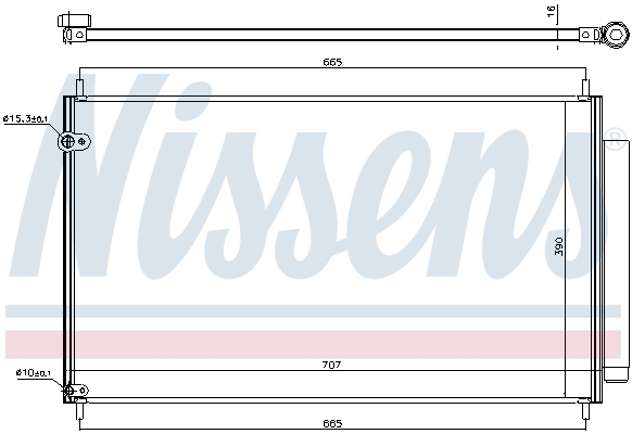 Nissens Airco condensor 940609