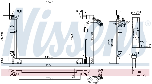 Nissens Airco condensor 940622