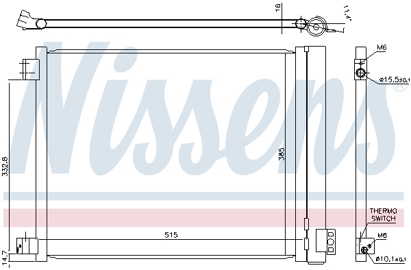 Nissens Airco condensor 940624