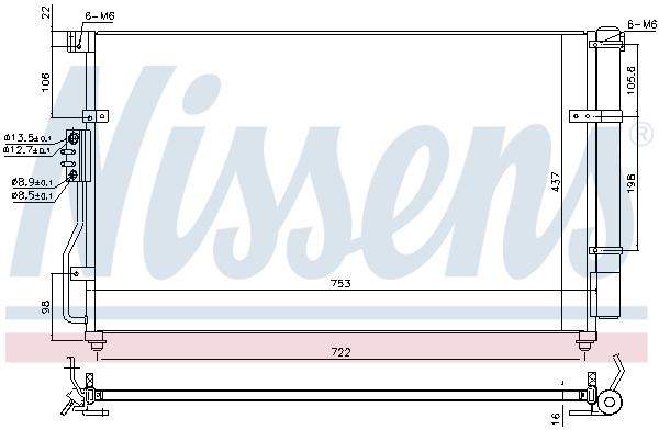 Nissens Airco condensor 940629