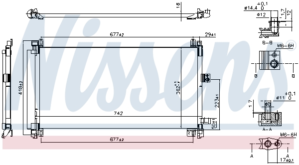 Nissens Airco condensor 940656