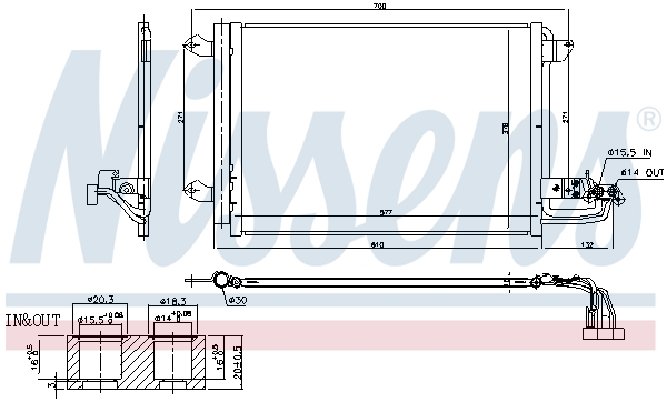 Airco condensor Nissens 940674