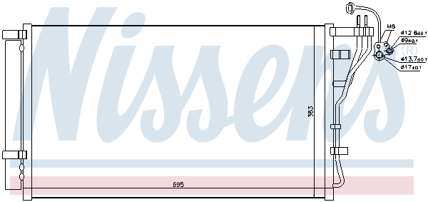 Nissens Airco condensor 940698