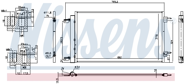 Nissens Airco condensor 940735