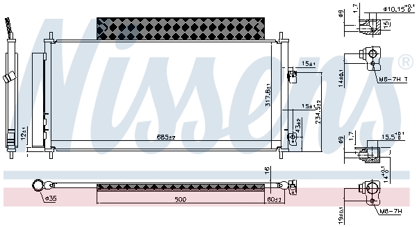Nissens Airco condensor 940737