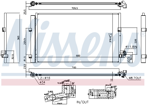 Nissens Airco condensor 940748