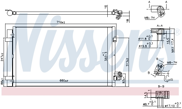 Nissens Airco condensor 940750