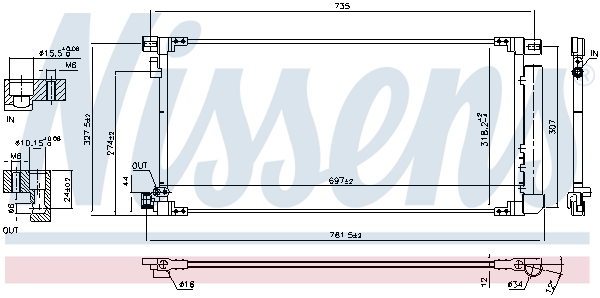Nissens Airco condensor 940796