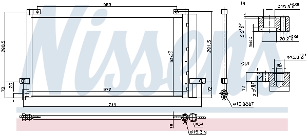 Nissens Airco condensor 940803