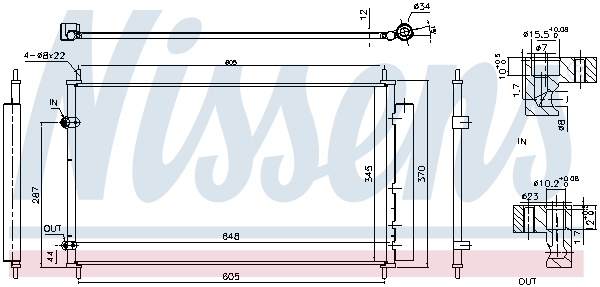 Nissens Airco condensor 940804