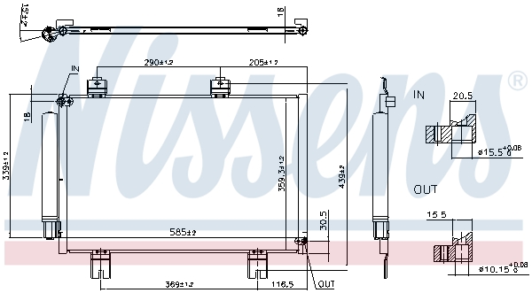 Nissens Airco condensor 940810