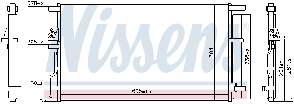 Nissens Airco condensor 940820