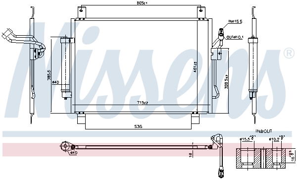 Airco condensor Nissens 940836