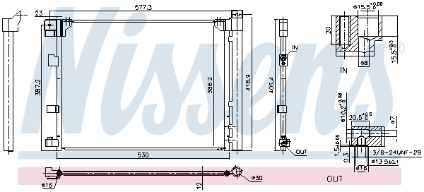 Airco condensor Nissens 940850