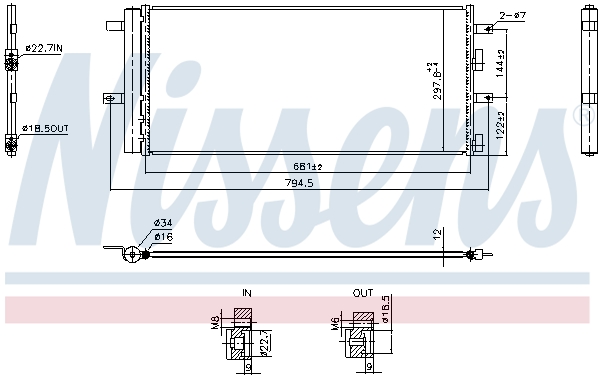 Airco condensor Nissens 940899