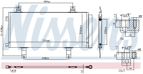 Airco condensor Nissens 940908