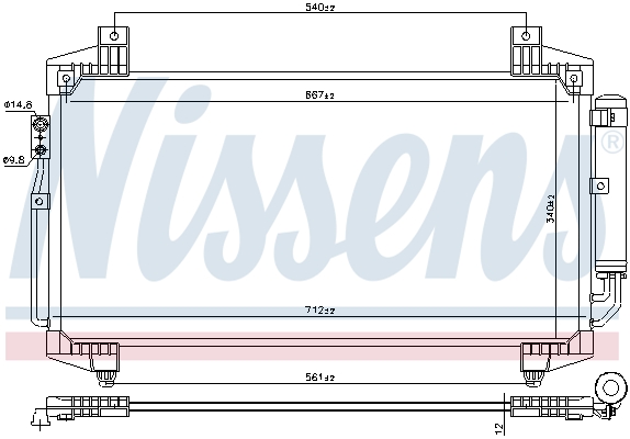 Airco condensor Nissens 940936