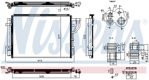 Airco condensor Nissens 940959