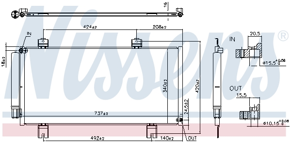 Nissens Airco condensor 941039