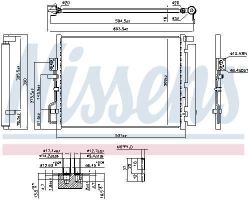 Nissens Airco condensor 941072
