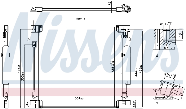 Nissens Airco condensor 941078
