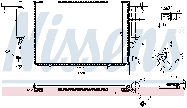 Nissens Airco condensor 941101