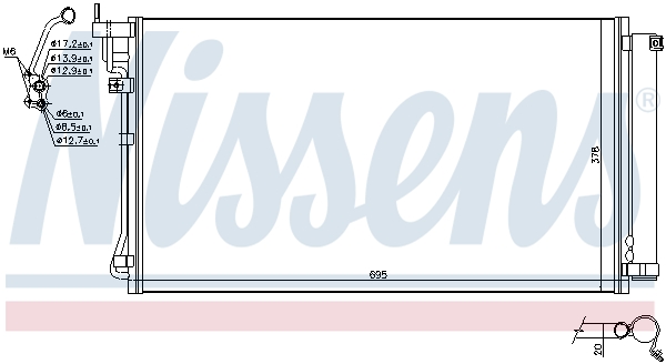 Nissens Airco condensor 941122