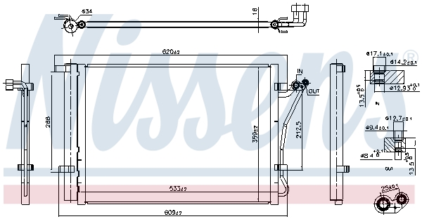 Nissens Airco condensor 941144