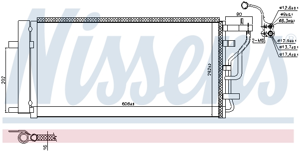 Nissens Airco condensor 941160
